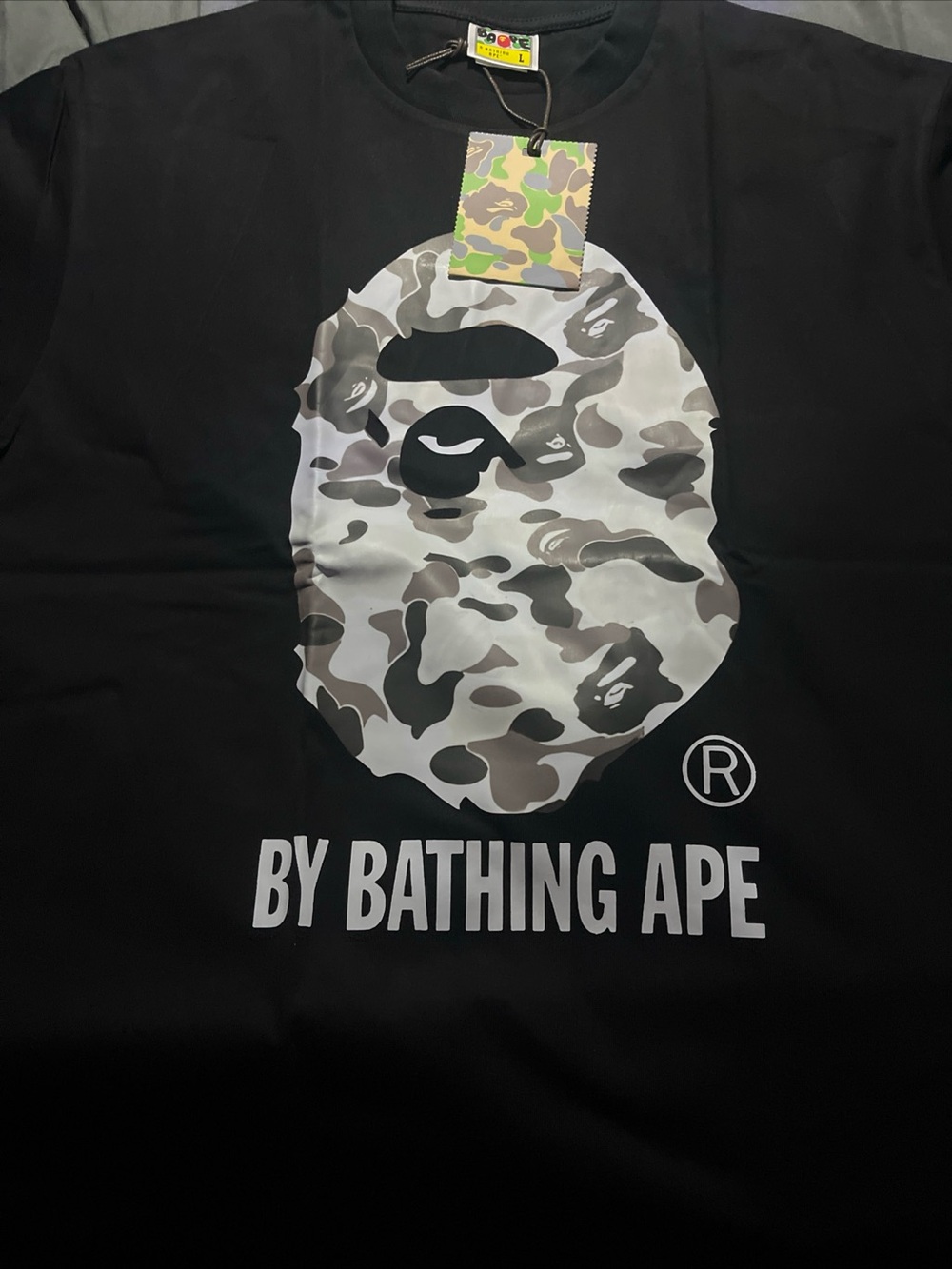 A bathing ape bape t-shirt size large